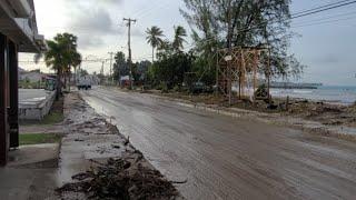 July 02, 2024 - The Beaches after Beryl Eastern End of Welches Beach with J (Barbados Live)