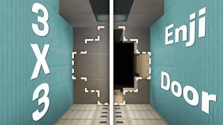 3X3 Spiral Enji Door (1 Wide) Tutorial! - Minecraft Redstone Doors