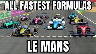 The FASTEST FORMULA CARS in The WORLD in a RACE in LE MANS