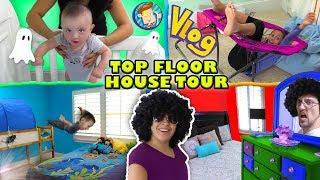 HOUSE TOUR 1 0  The Top Floor w  Lexi, Shawn, Chase, Mom & Dad Rooms FUNnel Family Vlog