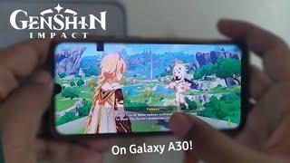 Genshin Impact on Galaxy A30 | Exynos 7904 | 4GB RAM