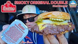 Freddy's® Smoky Original Double Steakburger Review! ️ | NEW Smoky Fry Sauce! | theendorsement