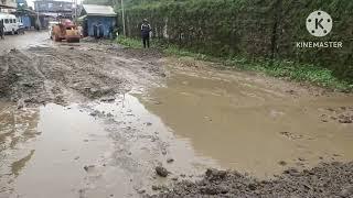 Work in progress between Tuensang  Town Baptist Lashong( TTBL) to Zero Point Junction.