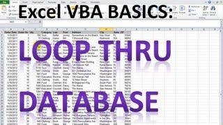 Excel VBA Basics #10 - Looping through a database and analyzing cells based on criteria