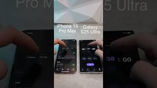 Galaxy S25 Ultra vs iPhone 16 Pro Max Speaker Test!  (WAIT for the END) #GalaxyS25 #iPhone16ProMax