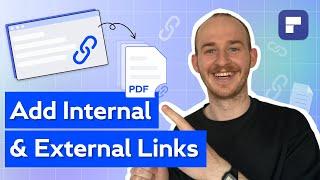 How to Add Links in PDF Document on PC  (Adding internal link and external link)