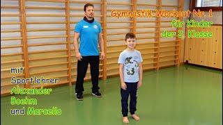 Gymnasik-Workout Nr. 1 für Kinder der 2. Klasse