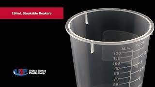 120mL Stackable Beakers | U.S. Plastic Corporation®