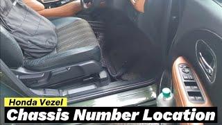 Honda Vezel| RU3| 2015| Chassis and Engine Number Location