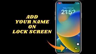 Add Your Name On Lock Screen iPhone | How To Put Your Name On Lock Screen iPhone.#tipsandtricks