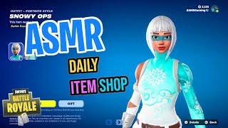 ASMR Fortnite NEW Snowy Ops Skin! Daily Item Shop  Relaxing Whispering 