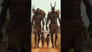 African Tribal Giants Routine Life|#ai#fusion#africa#tribe#tribal#shorts#shortsfeed#hunting#village