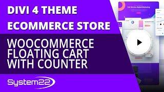 Divi 4 Ecommerce Add A Woocommerce Floating Cart Icon With Counter