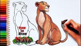 How to draw Nala from the lion king | The Lioness drawing | drawing tutorials | learning for art