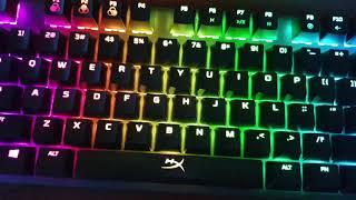 HyperX Alloy FPS RGB sound test 2019