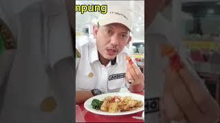 Kiki lampung makan nasi padang serba pedas