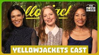 Tawny Cypress, Lauren Ambrose & Simone Kessell on Yellowjackets S3 And Pub Chaos  | The Movie Dweeb