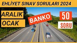 Ehliyet Sınav Soruları 2024 | Aralık, Ocak Çıkmış Ehliyet Sorularını Çöz