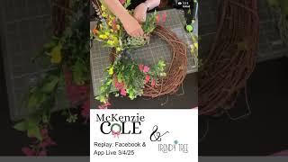 Quick Version of a Spring Grapevine Wreath by McKenzie Cole LLC & Trendy Tree