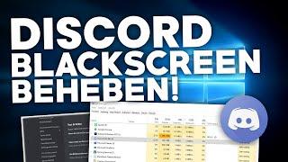[Deutsch] Discord: BLACK SCREEN BEHEBEN! | Problemlösung | 2022