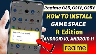 How to install game space | Realme C35/ C21Y/ C25Y - R Edition | Game space keeps stopping problem