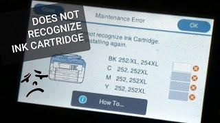 FIX Doesn't Recognize Ink Cartridge Epson WF-7720 INXPRO CISS Sublimation Hack SOLVED!