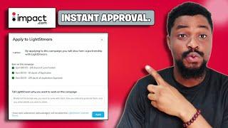 How I Get Approved Fast on Impact Affiliate Program - How to Join Impact Offers.