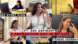 A day in my life️| SSC study vlog | Gym‍️|A Productive day #vlog #ssc #gymlife