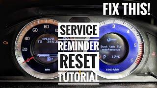 How to *RESET* the SERVICE REMINDER on your Volvo!! - BOOK TIME FOR MAINTENANCE