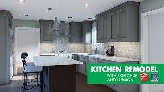 Kitchen Remodel with Sketchup and Lumion