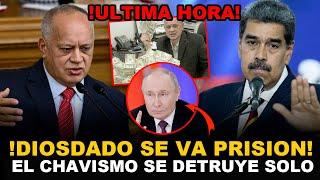 DIOSDADO A PRISIÓN SE LE CANE 5 TONELADAS Y CULPA A SUS ALCALDES CHAVISTA Y MADURO TRIUNFA EN RUSIA