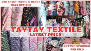 Tela na pang Bed Sheet at Ready Made Bed Sheet + Tela na per kilo sa Taytay Rizal | Updated Price