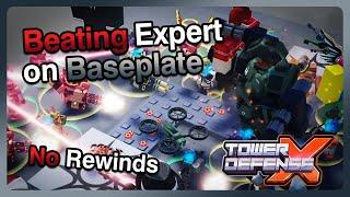 Beating Expert on Baseplate | Tower Defense X