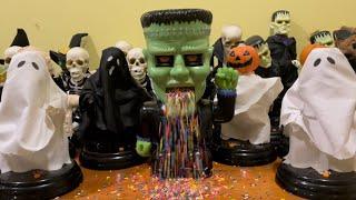 Gemmy 2002 Animated Frankenstein Slot Machine Candy Dispenser