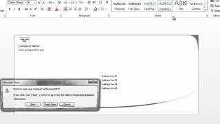 How to Format Envelopes on Microsoft Word : Using Microsoft Word