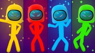 STICKMAN PARTY~AMONG US gameplay walkthrough 2021 ( android / ios )