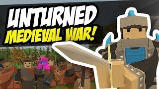 MEDIEVAL WAR - Unturned Huge Battle | Roleplay (Funny Moments)