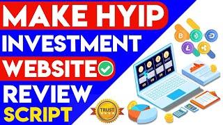 How to Make HYIP Website 2021 | Online HYIP Investment Platform | HYIP Script 2021 - Zia Skills