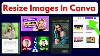 How To Resize Images In Canva | Simple Tutorial (2024) || Resize template in Canva