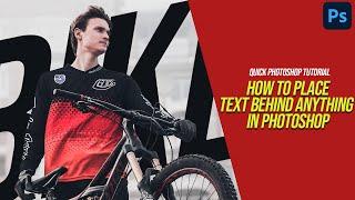 60 Seconds Tutorial Tips |  How to place text behind anything in Photoshop | Learn in just a minute