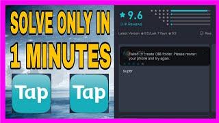 how to fix tap tap failed to create folder | tap tap obb file error |