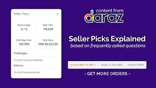 Boost Your Sales  Product Ranking with Seller Picks on Daraz pk