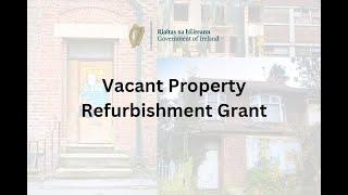 Vacant Property Refurbishment Grant - Let's Talk About It