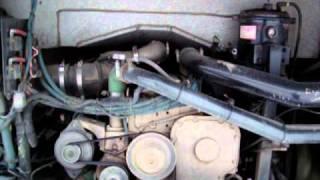 Cummins ISC Diesel Engine Idling in a Pusher Schoolbus