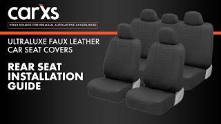 Leather Car Seat Cover Installation Guide - Bench Seat