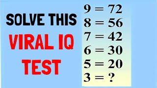 Can You Solve Viral Maths Puzzle | IQ Test for Genius Only