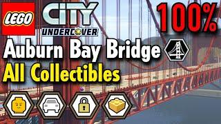 LEGO City Undercover - Auburn Bay Bridge 100% Guide (All Collectibles) Free Roam Gameplay