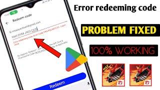  error redeeming code. error code prs-gcrpm-01 | redeem code error prs-pgcsefc-01 solution freefire