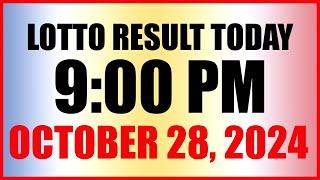 Lotto Result Today 9pm Draw October 28, 2024 Swertres Ez2 Pcso