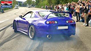 Modified Cars leaving Car Show! - 800HP Skyline, TopSecret Supra, GT500, AE86, R32 Pandem,...